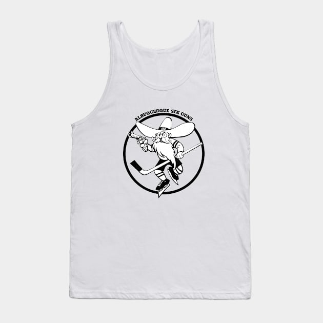 Classic Albuquerque Six Guns Hockey 1973 Tank Top by LocalZonly